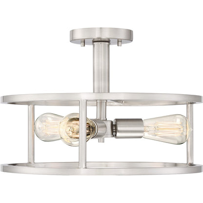 Quoizel New Harbor 3 Light Semi-Flush Mount