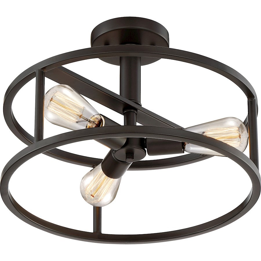 Quoizel New Harbor 3 Light Semi-Flush Mount
