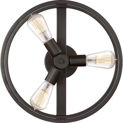 Quoizel New Harbor 3 Light Semi-Flush Mount
