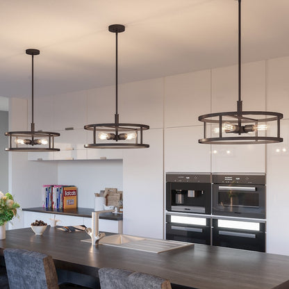 Quoizel New Harbor 5 Light Pendant, Western Bronze