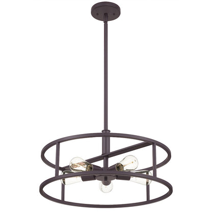 Quoizel New Harbor 5 Light Pendant, Western Bronze