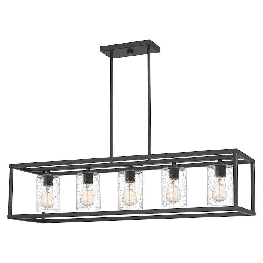 Quoizel New Harbor 5 Light Island Chandelier, Old Bronze