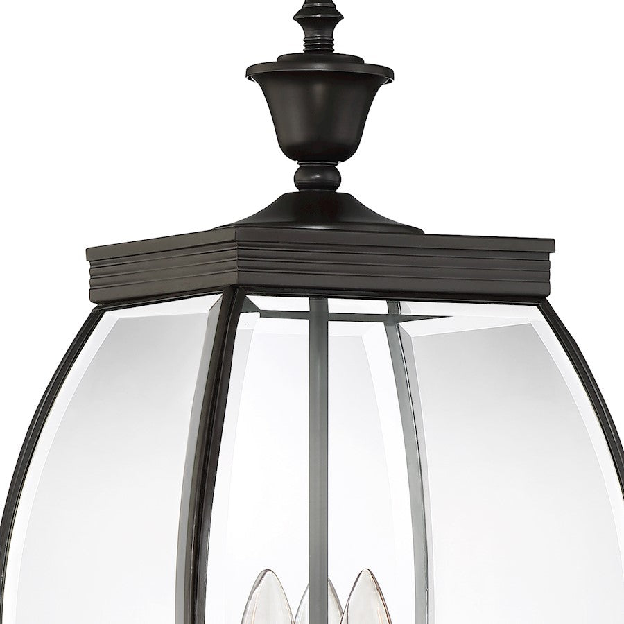 Quoizel 3 Light Oasis Outdoor Post Lantern, Medici Bronze