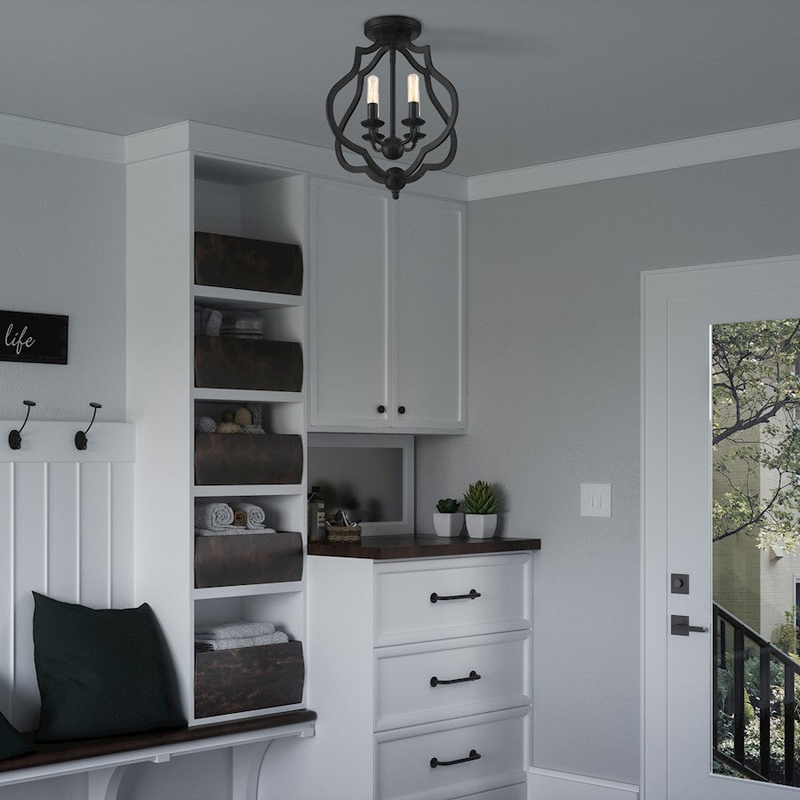 Quoizel O'Keefe 4 Light Semi-Flush Mount