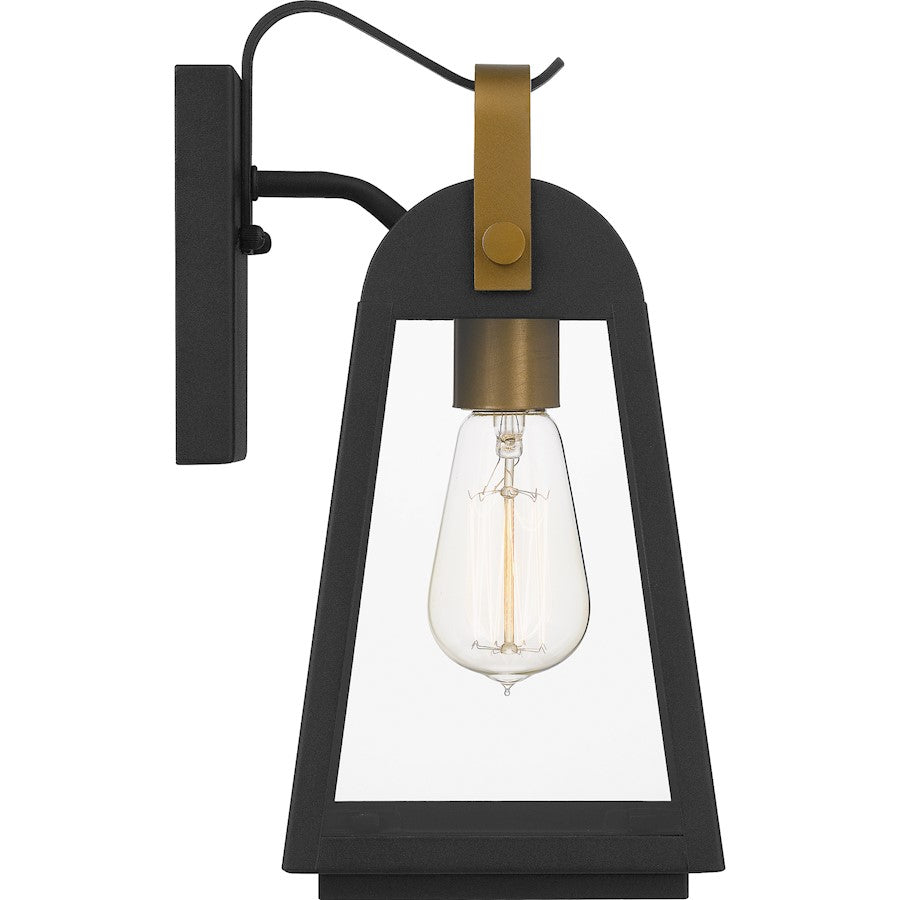 Quoizel O'Leary 1 Light 12" Outdoor Wall Mount, Earth Black