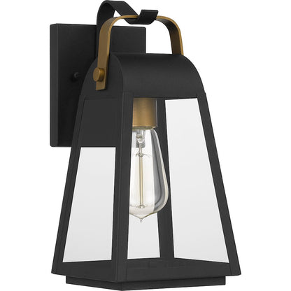 Quoizel O'Leary 1 Light 12" Outdoor Wall Mount, Earth Black
