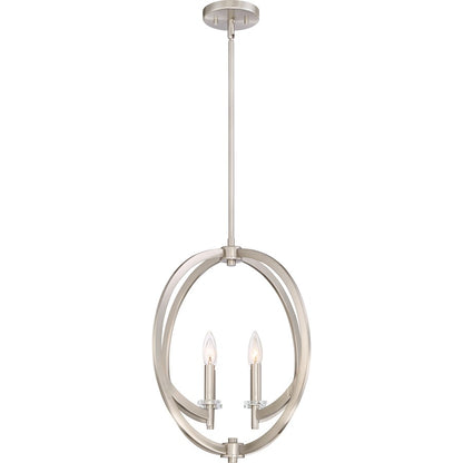 Quoizel Lighting Orion 4 Light Pendant, Brushed Nickel