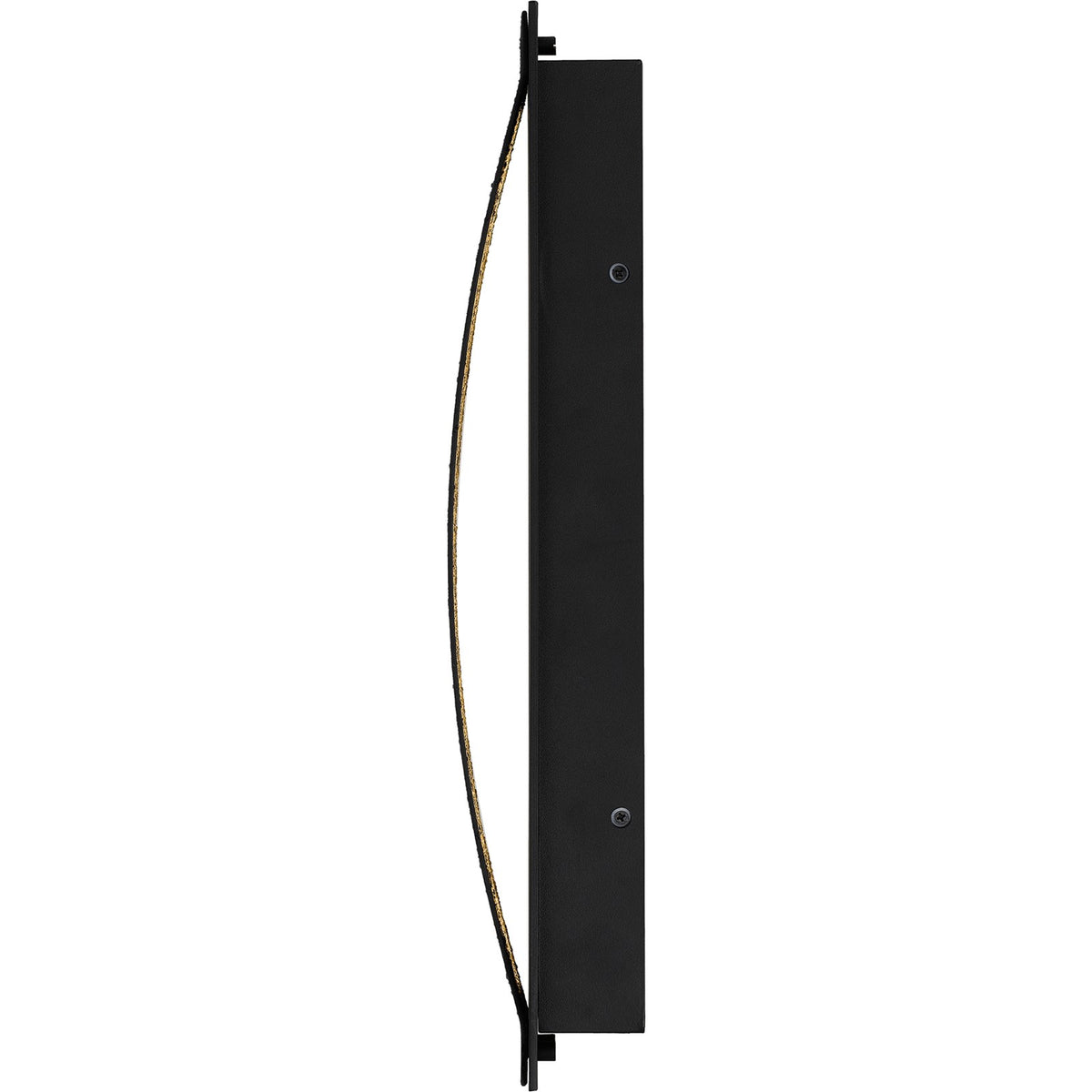 Quoizel Onyx 18in LED Outdoor Wall Sconce | Contemporary Earth Black Steel and Textured Panel | Front Door & Porch Light | Model ONX8405EK