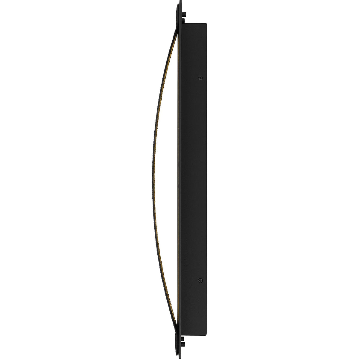 Quoizel Onyx 24in LED Outdoor Wall Sconce | Contemporary Earth Black Steel and Textured Panel | Front Door & Porch Light | Model ONX8407EK