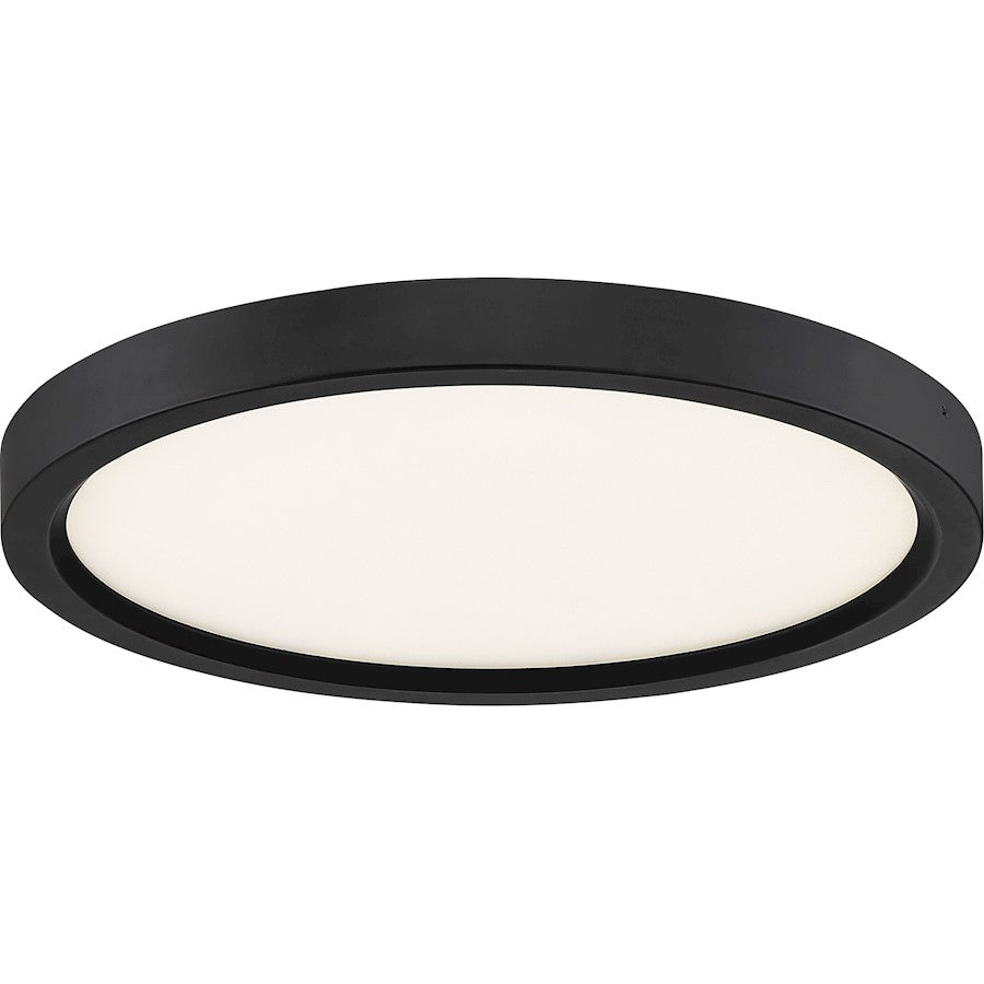 Quoizel 11" Outskirt Flush Mount, Oil Rubbed Bronze