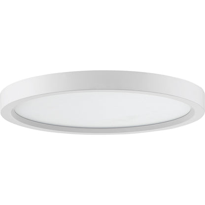 Quoizel Outskirts 11in LED Flush Mount | Modern Matte White and White Acrylic | Hallway & Bedroom Ceiling Light | Model OST1711W