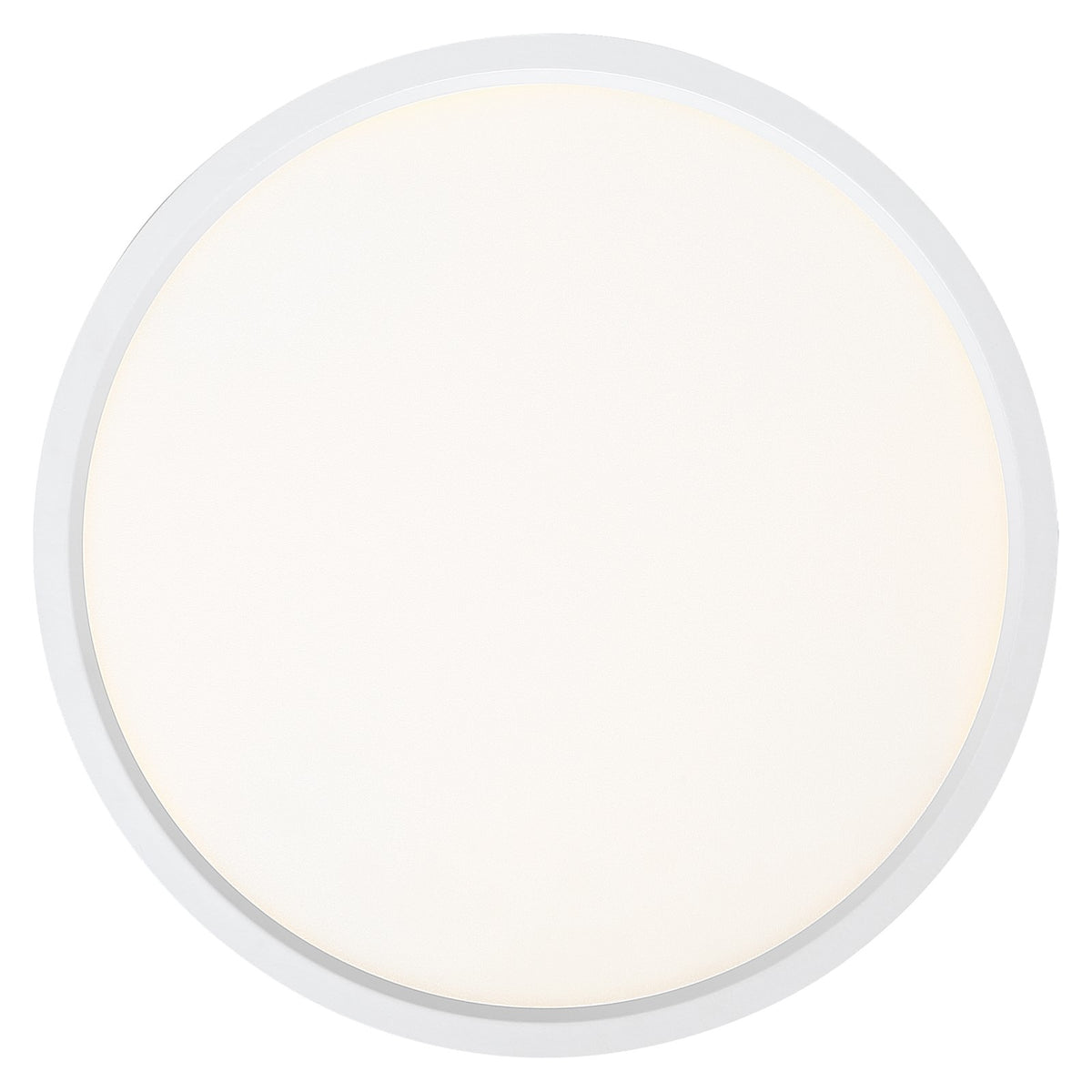 Quoizel Outskirts 15in LED Flush Mount | Contemporary Matte White and White Acrylic | Hallway & Bedroom Ceiling Light | Model OST1715W