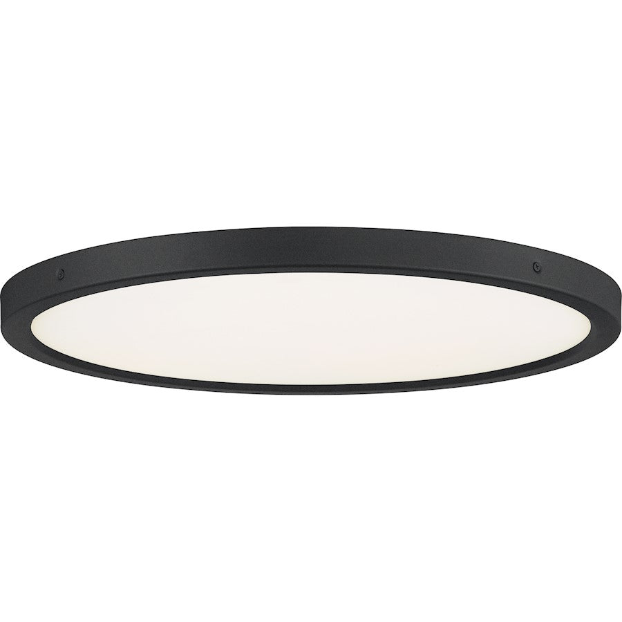 Quoizel Outskirts Flush Mount, Earth Black