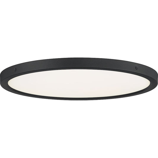 Quoizel Outskirts Flush Mount, Earth Black