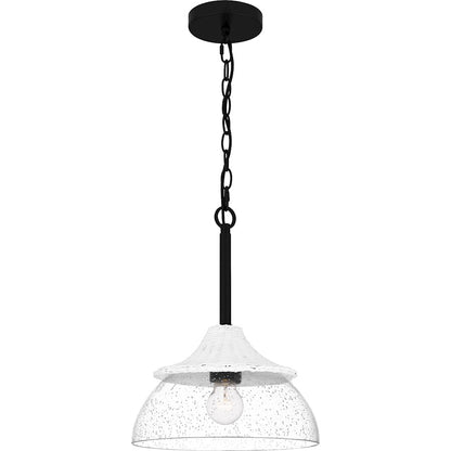 1 Light Mini Pendant, Matte Black