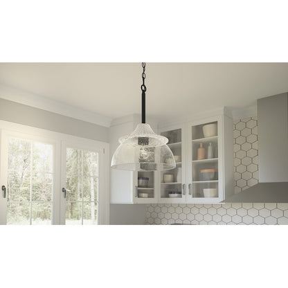 1 Light Mini Pendant, Matte Black