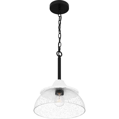 1 Light Mini Pendant, Matte Black
