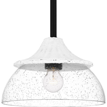1 Light Mini Pendant, Matte Black