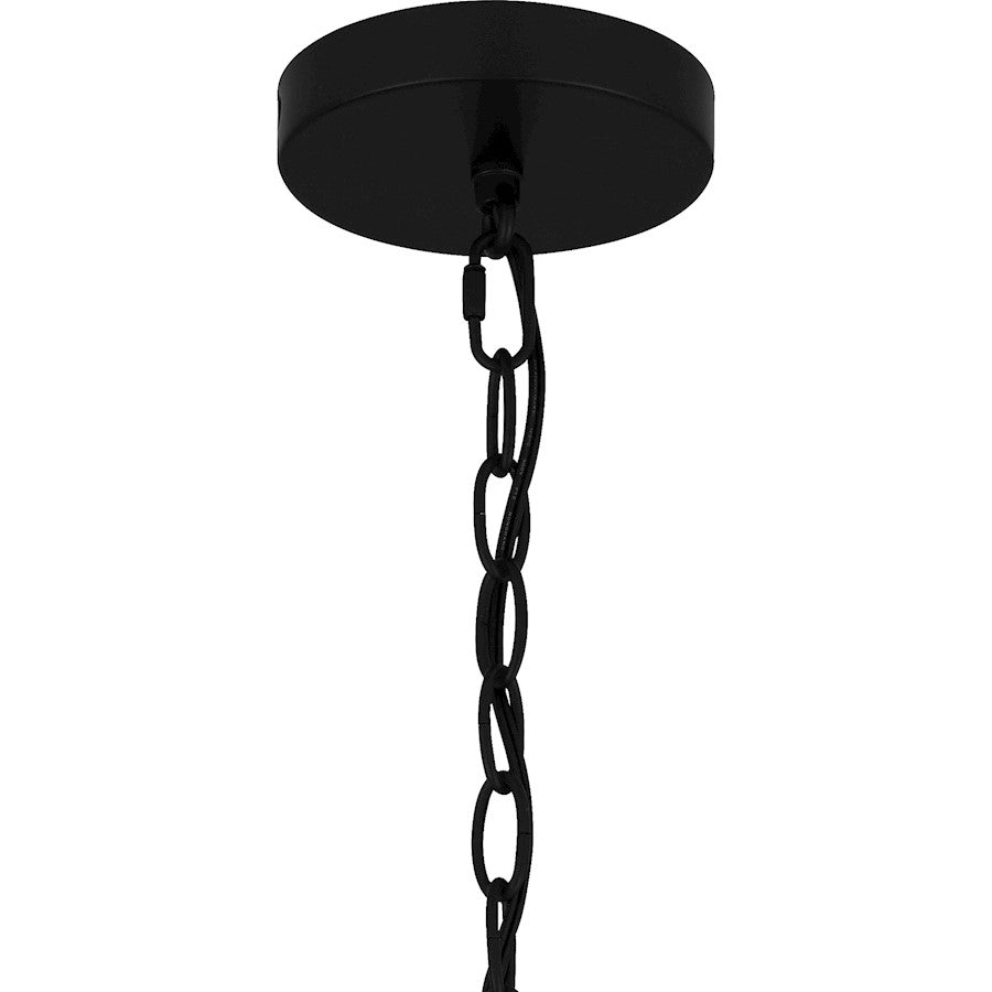 1 Light Mini Pendant, Matte Black