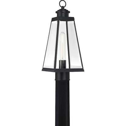 Quoizel Paxton 1 Light Outdoor Lantern, Matte Black