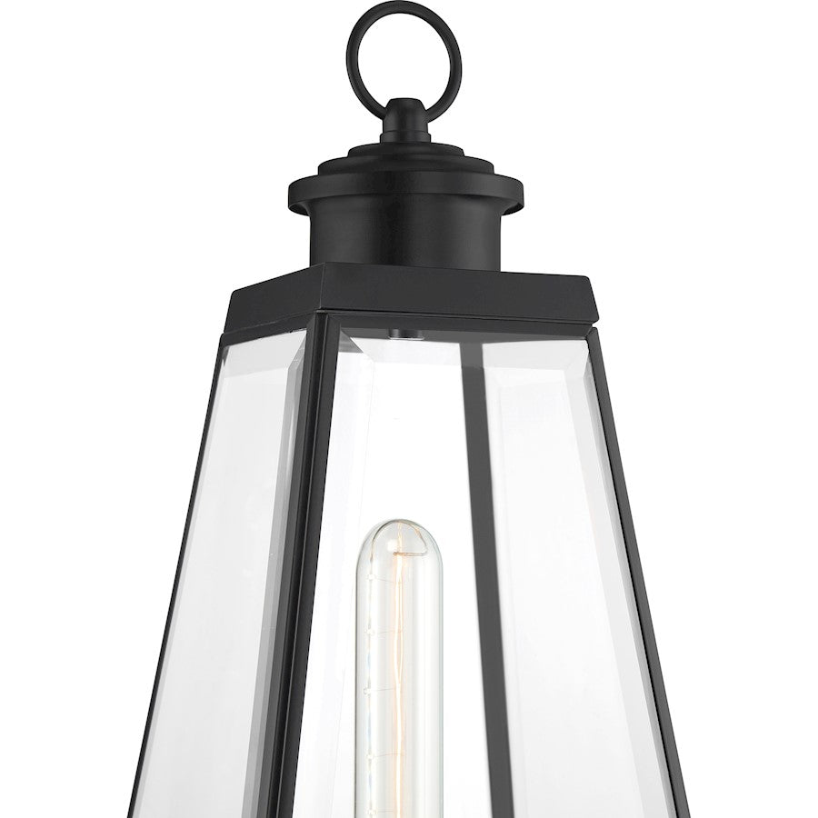 Quoizel Paxton 1 Light Outdoor Lantern, Matte Black