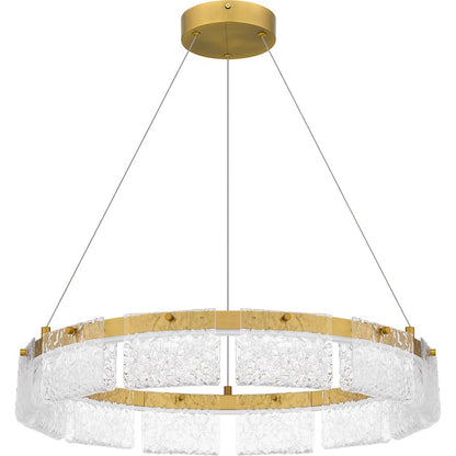 Integrated LED Pendant, Gold