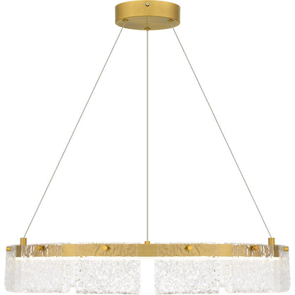Integrated LED Pendant, Gold