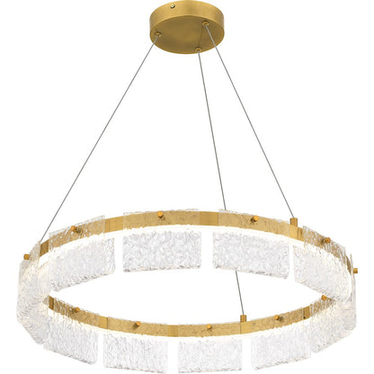 Integrated LED Pendant, Gold