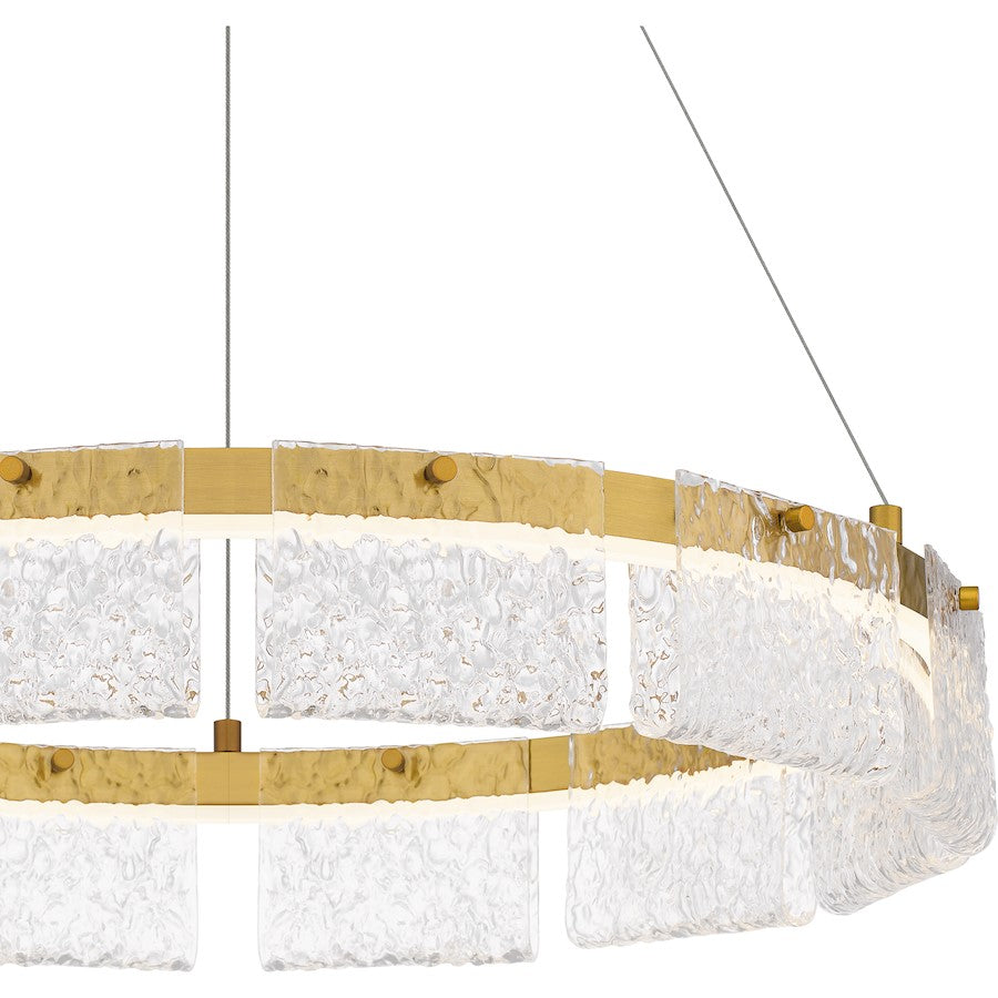 Integrated LED Pendant, Gold