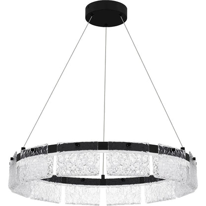 Integrated LED Pendant, Black