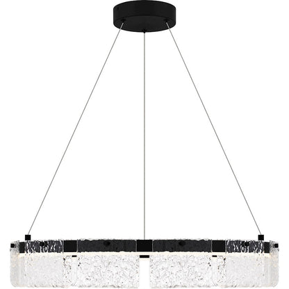 Integrated LED Pendant, Black