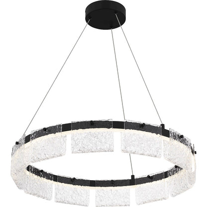 Integrated LED Pendant, Black