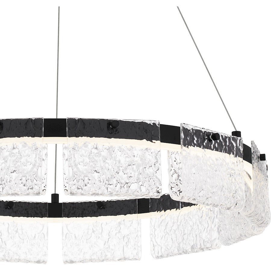 Integrated LED Pendant, Black