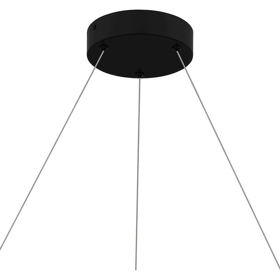 Integrated LED Pendant, Black