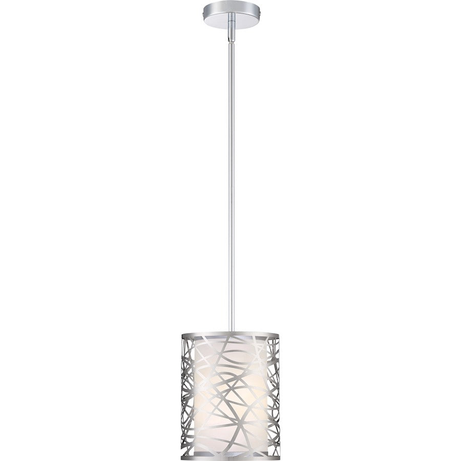 1 Light Mini Pendant, Polished Chrome