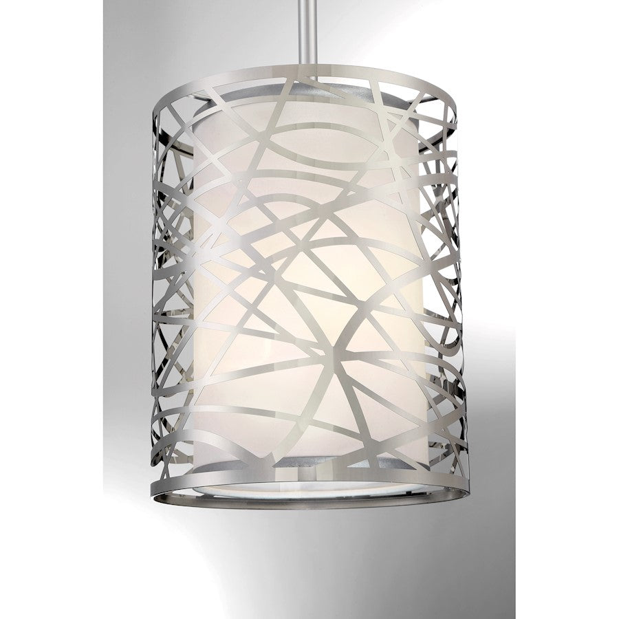 1 Light Mini Pendant, Polished Chrome