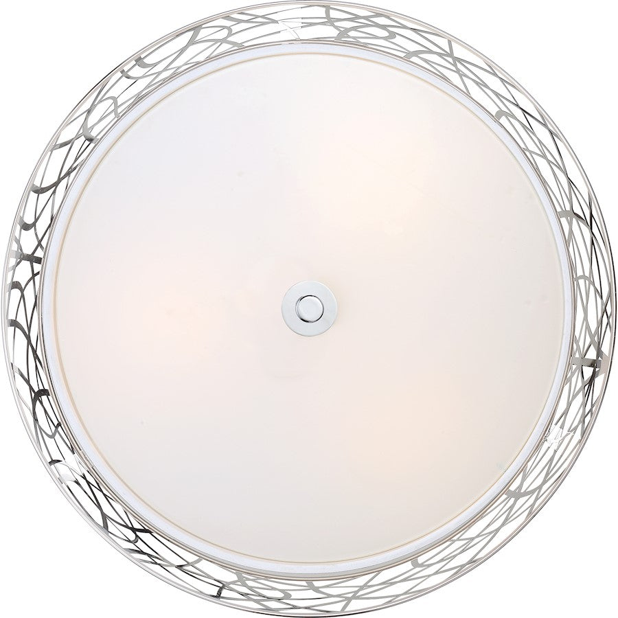 Quoizel Platinum Abode 3 Light Semi-Flush Mount, Polished Chrome