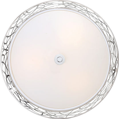 Quoizel Platinum Abode 3 Light Semi-Flush Mount, Polished Chrome