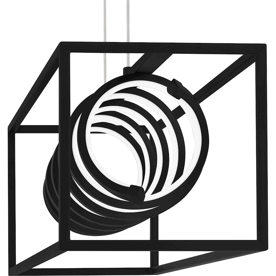 Quoizel Amaranth LED Island Light, Matte Black
