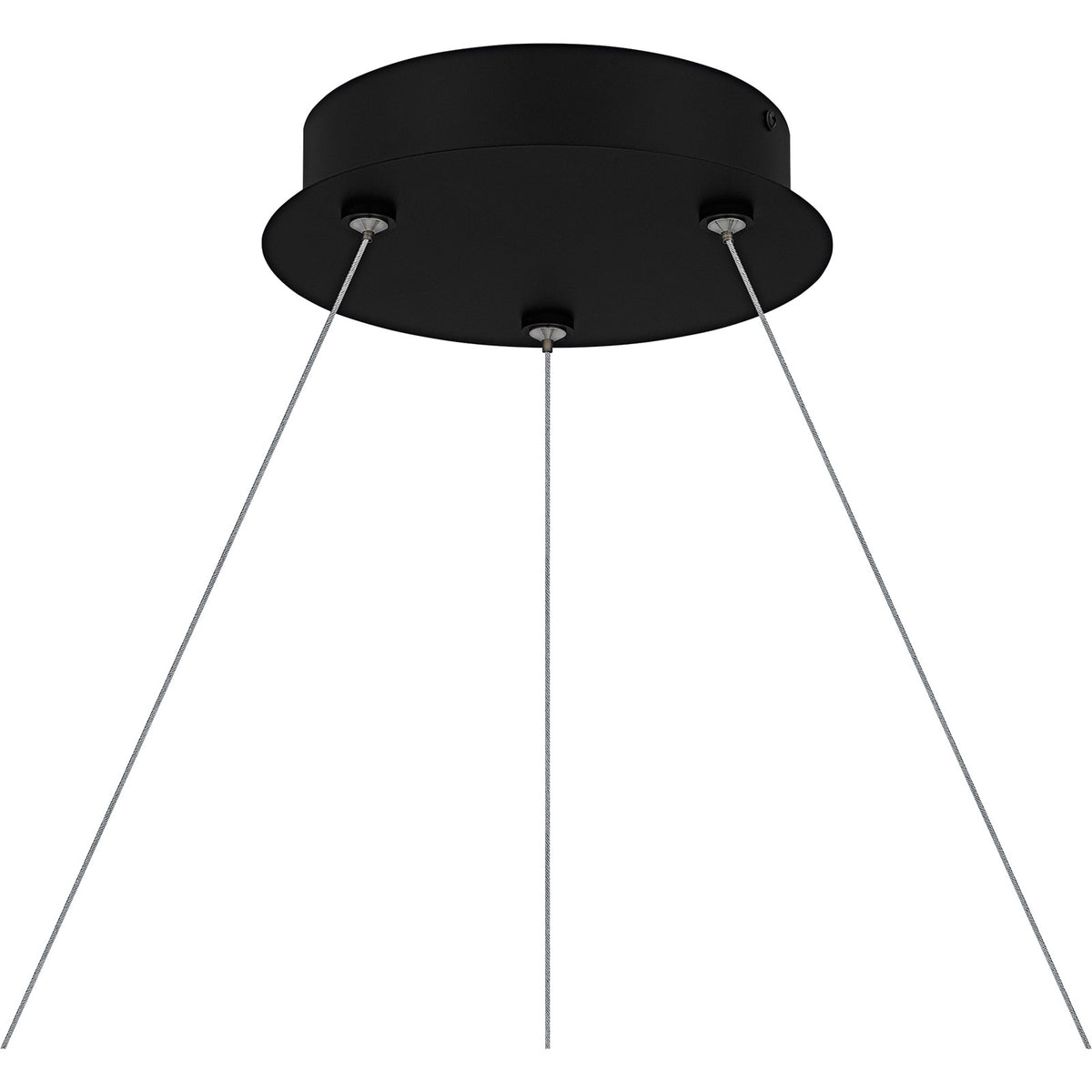 Quoizel Aurelia 30in Round Chandelier | Modern Matte Black and White Swirl Glass | Dining Room & Living Room | 30 x 30 x 13.75 in | Model PCAUR5030MBK