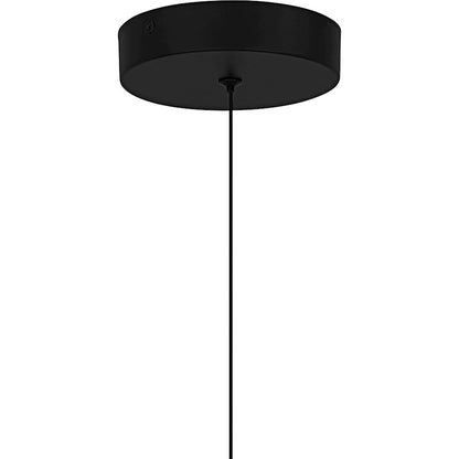 Quoizel Alys 14in Mini Pendant | Modern Matte Black and Alabaster Glass | Kitchen Island & Bar | 2.5 x 2.5 x 13.75 in | Model PCAYS1503MBK