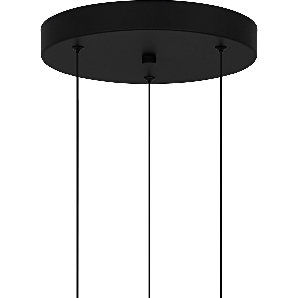 Quoizel Alys 10in 3-Light Pendant | Contemporary Matte Black and Alabaster Glass | Kitchen Island & Dining Room | Model PCAYS1810MBK