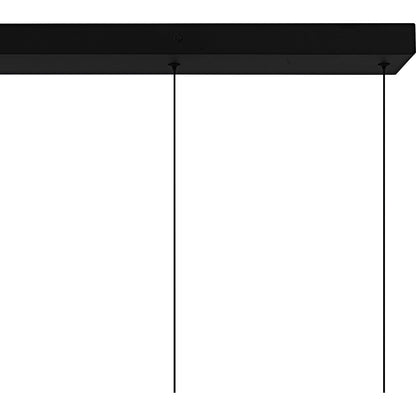 Quoizel Alys 40in 2-Light Island Chandelier | Contemporary Matte Black and Alabaster Glass | Kitchen Island & Dining Room | Model PCAYS540MBK