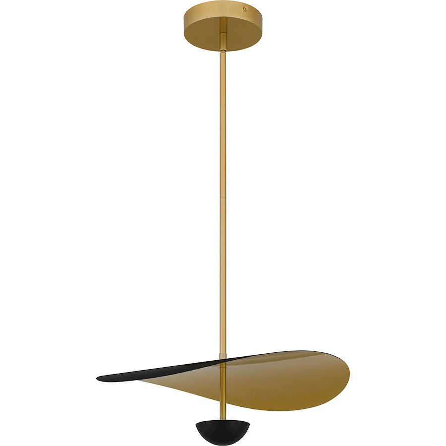 Integrated LED Pendant, Matte Black