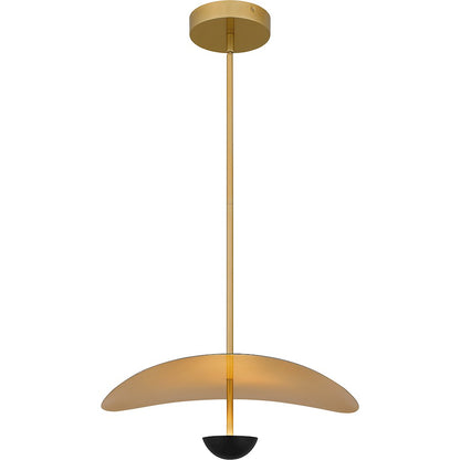 Integrated LED Pendant, Matte Black