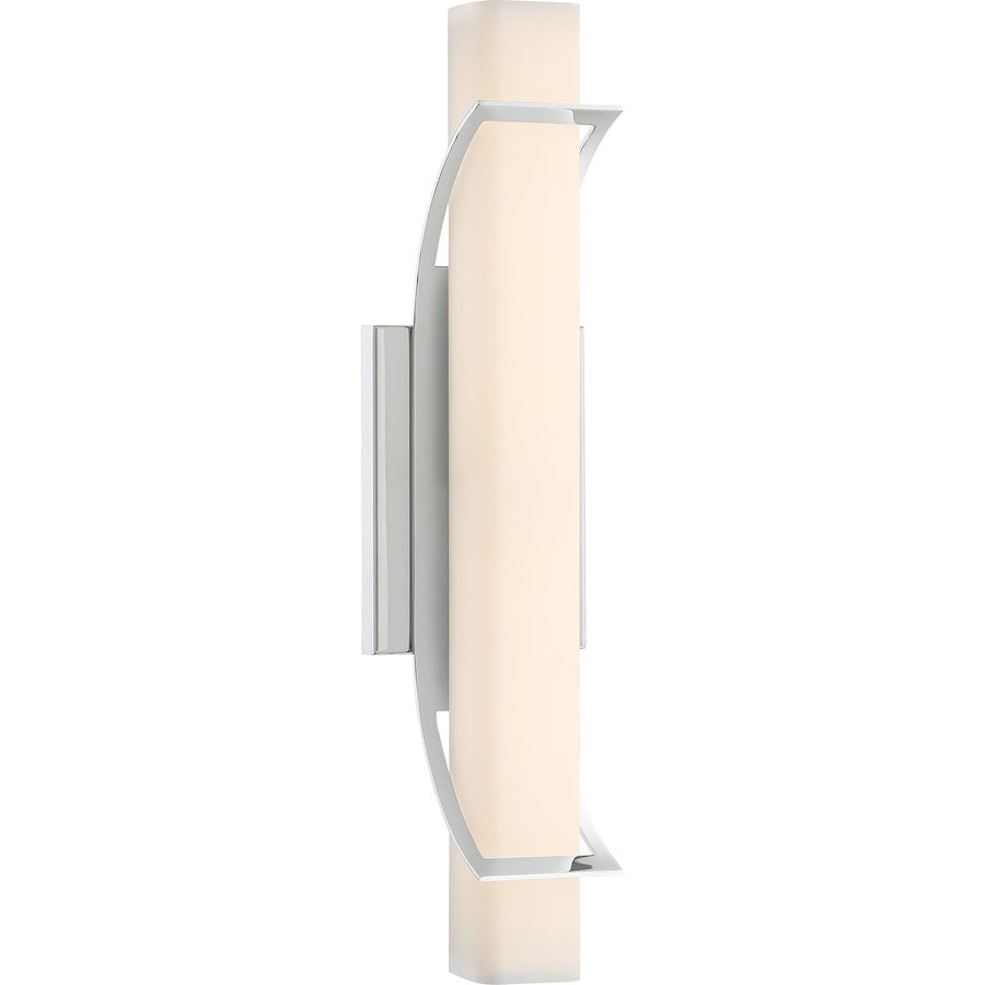 Quoizel Platinum Blade 1 Light Vanity Light, Polished Chrome