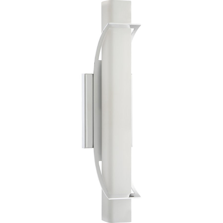 Quoizel Platinum Blade 1 Light Vanity Light, Polished Chrome