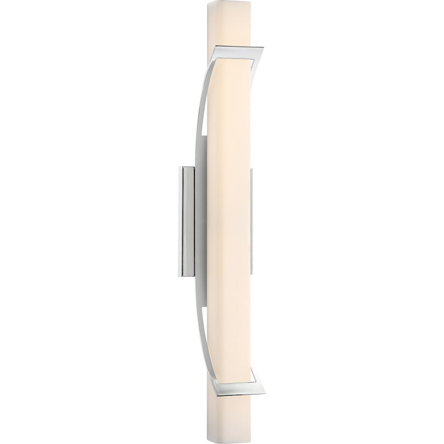 Quoizel Platinum Blade 1 Light Vanity Light, Polished Chrome