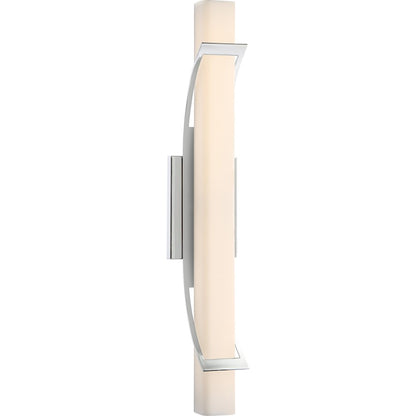 Quoizel Platinum Blade 1 Light Vanity Light, Polished Chrome