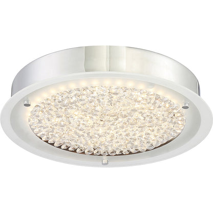 Quoizel Platinum Collection Blaze Flush Mount, 18 Light, Polished Chrome